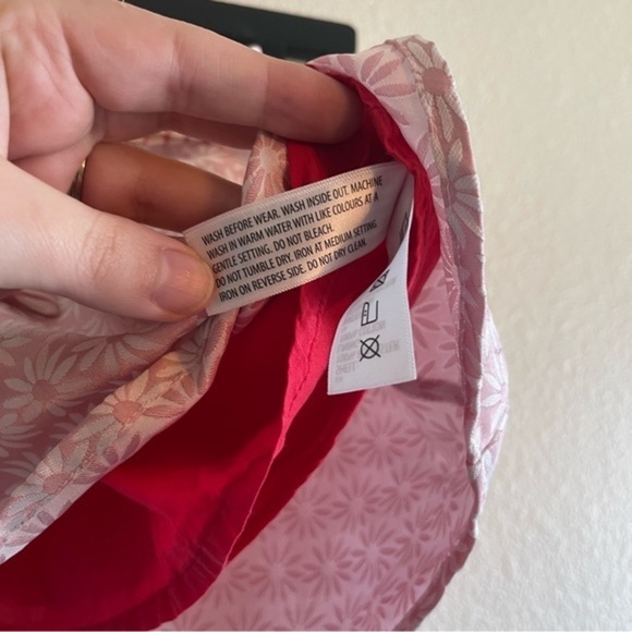 Margherita Girls Floral Print Pink Skirt with Belt and Pockets Girls Size 5 - Picture 7 of 7